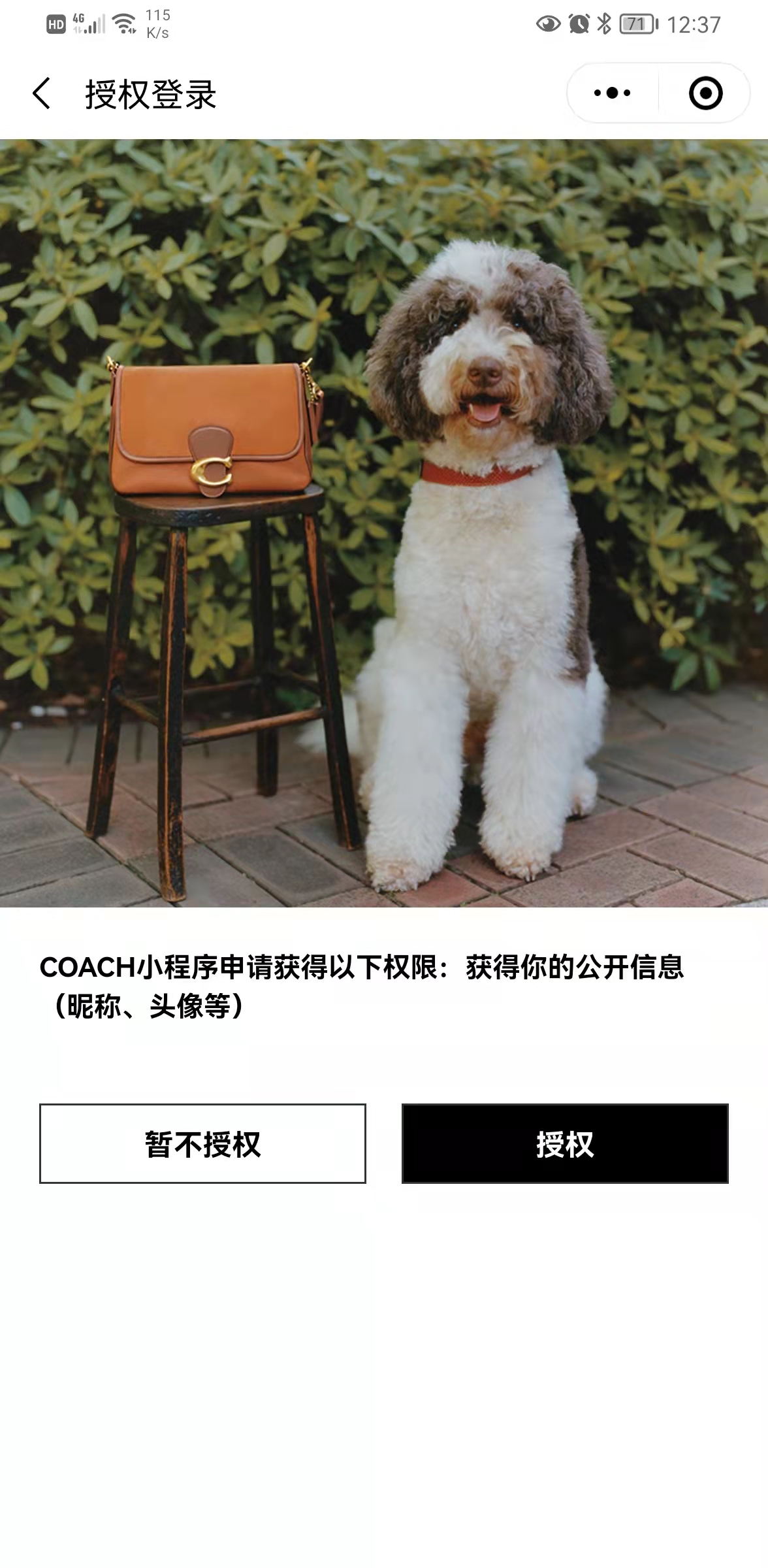 Coach蔻馳官方平台小程序